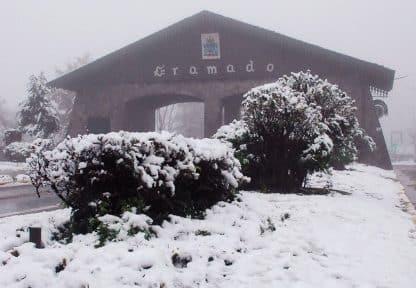 Quando e onde ver neve em Gramado
